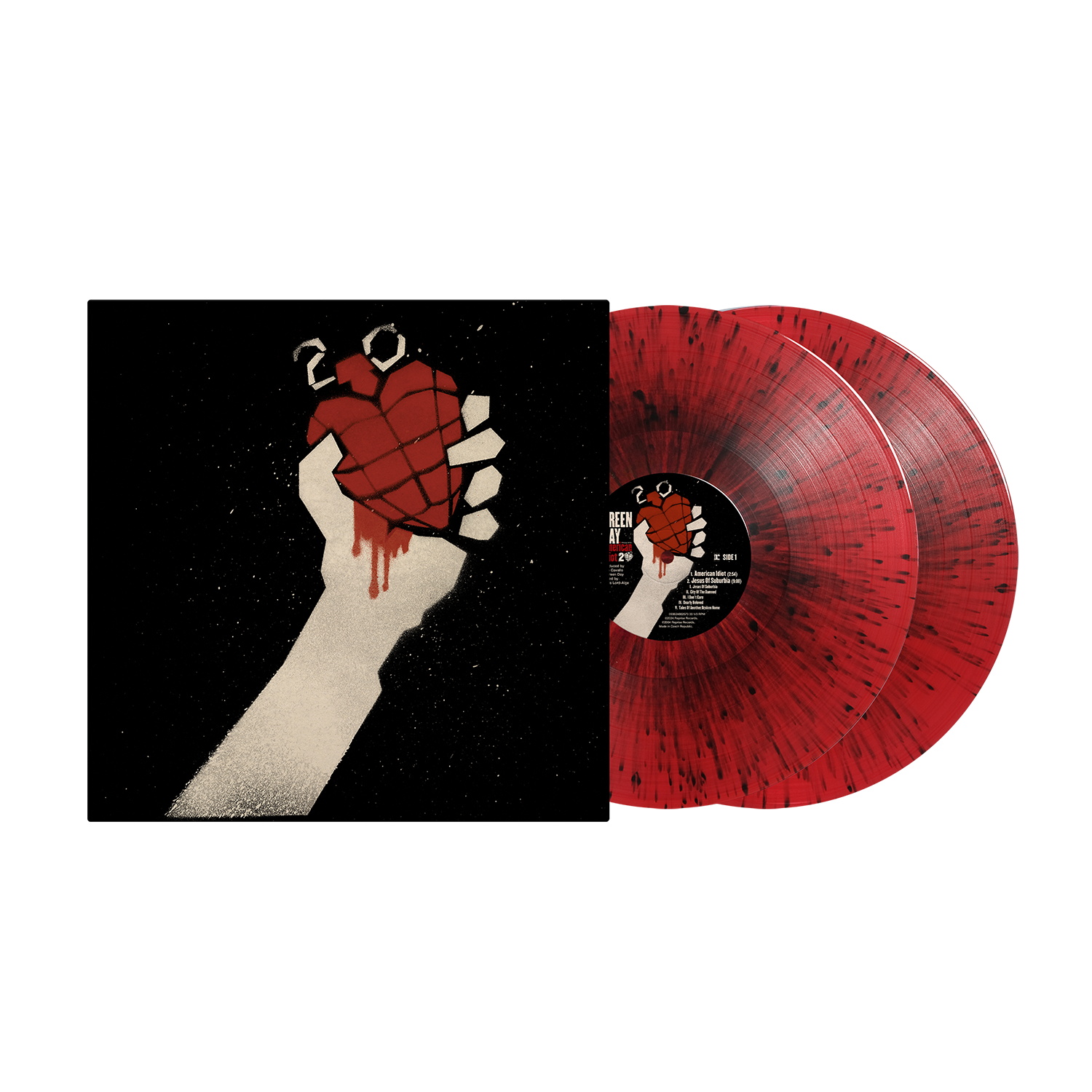 Green Day - American Idiot (2LP Red & Black Vinyl)