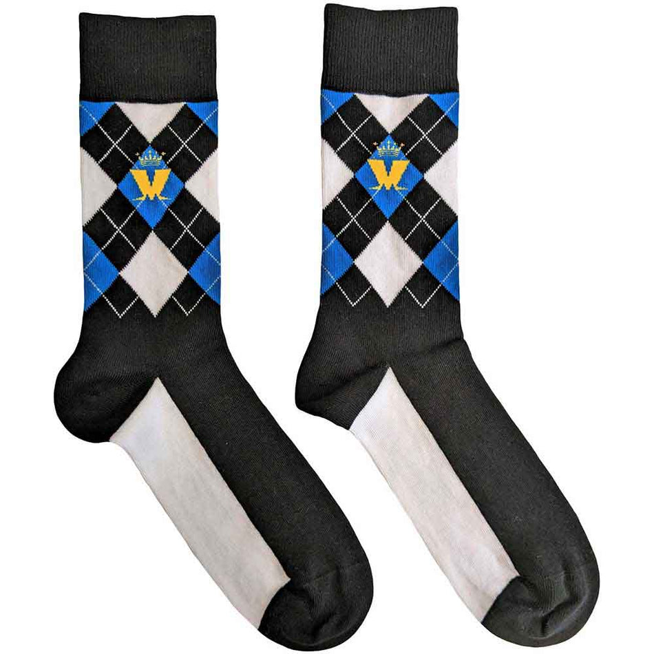 Madness: Crown & M Blue Diamond Socks - Save Our Souls Records