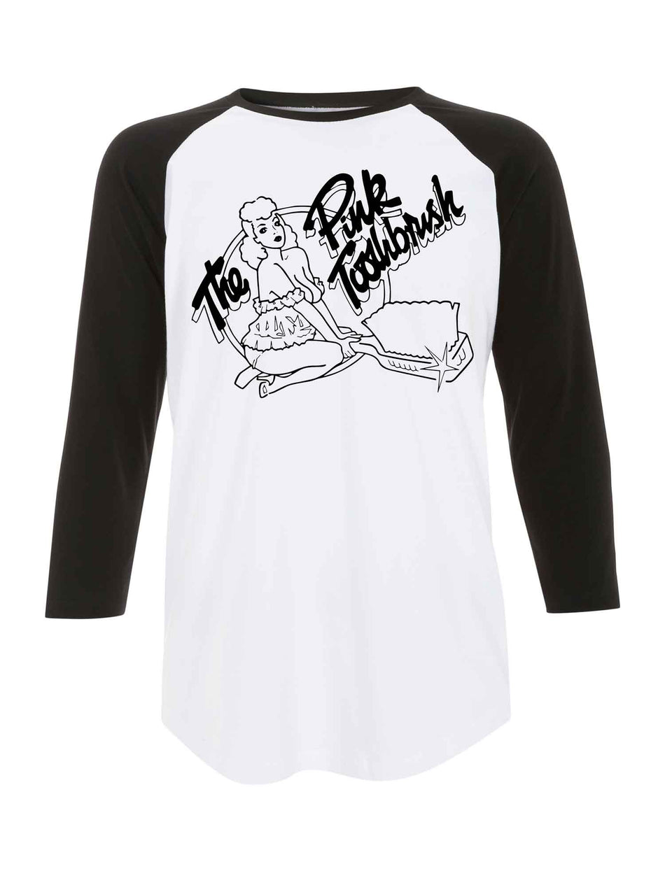 The Pink Toothbrush Baseball T-Shirt - Save Our Souls Records