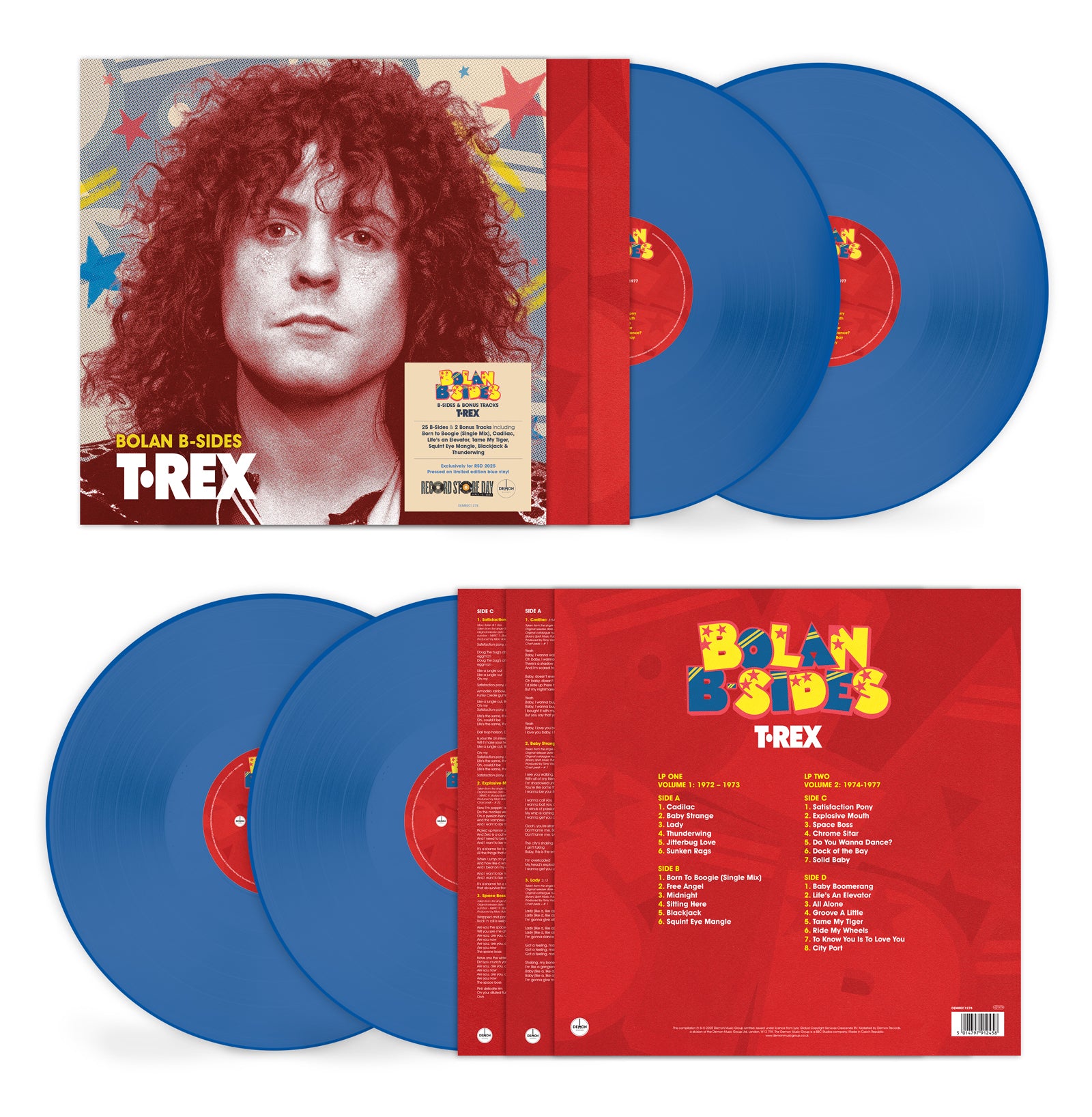 Bolan B-Sides  - RSD 2025 (2LP Translucent Blue Vinyl)