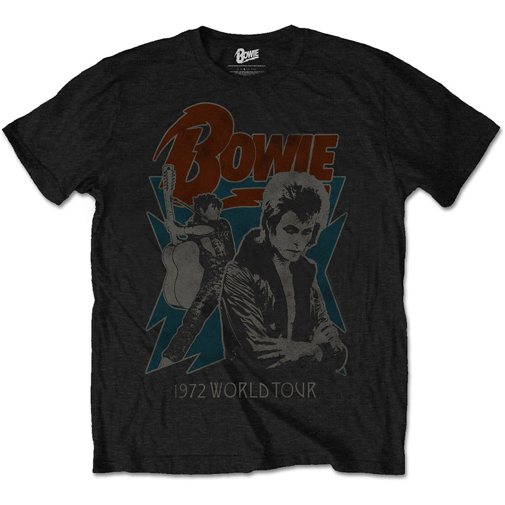 David Bowie: 1972 World Tour T-Shirt - Save Our Souls Records