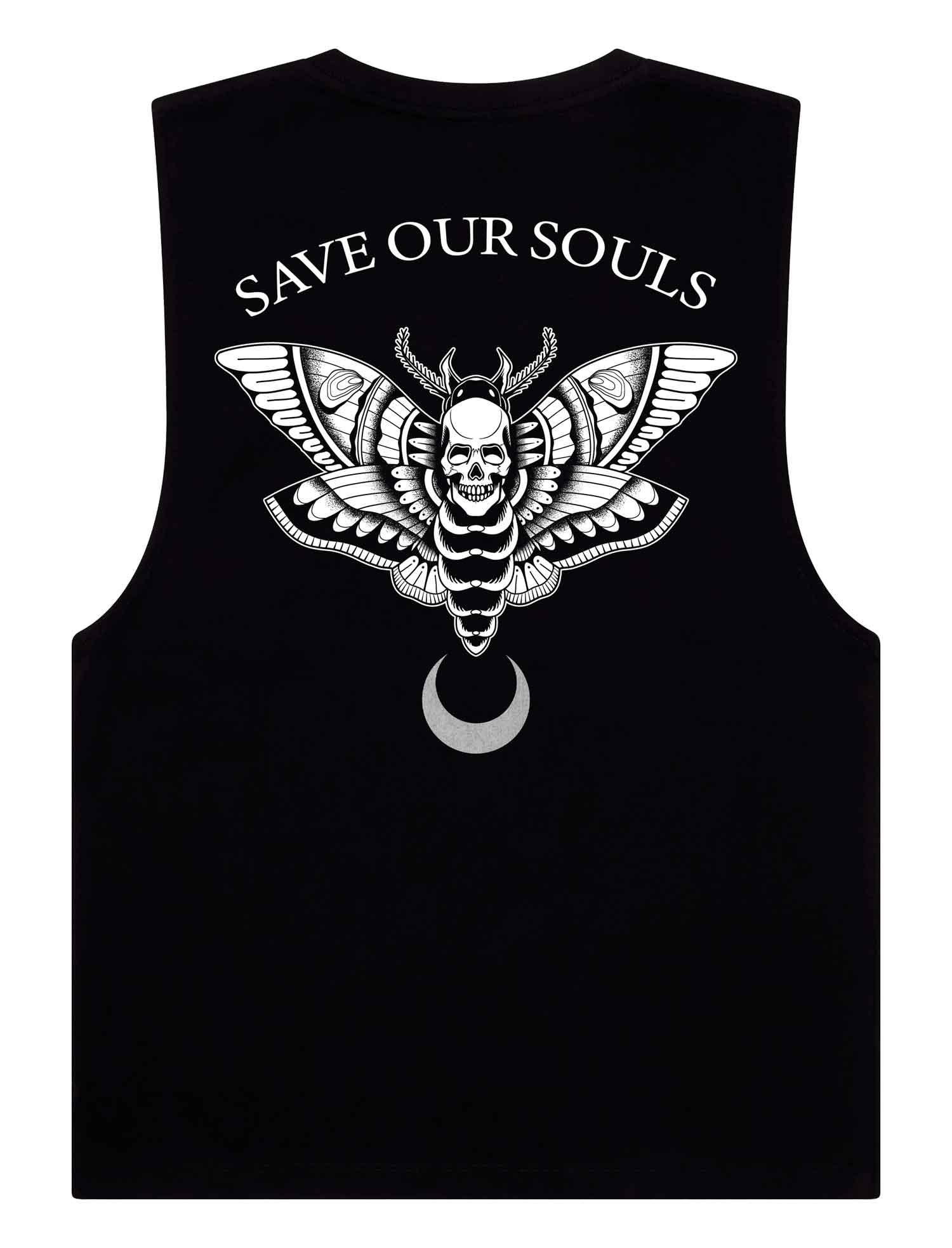 Death Moth Sleeveless T-Shirt - Save Our Souls Clothing