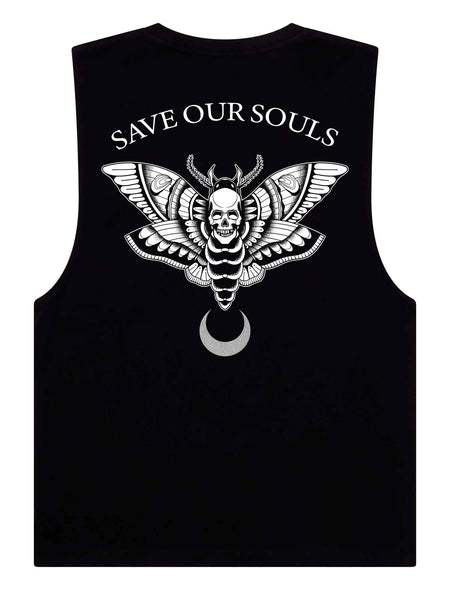 Death Moth Sleeveless T-Shirt - Save Our Souls Clothing