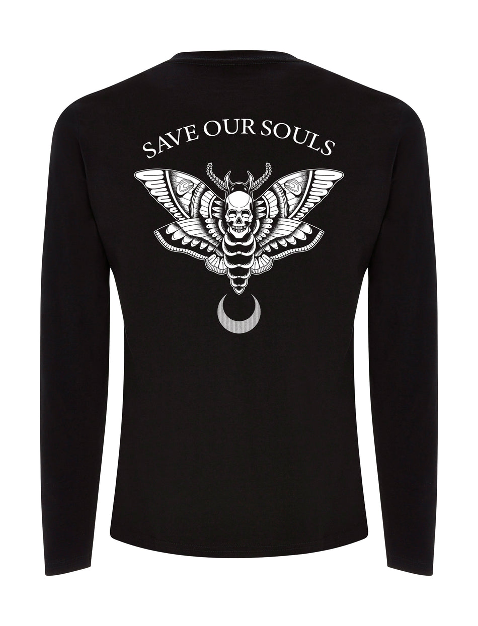 Death Moth Long Sleeve T-Shirt - Save Our Souls Clothing