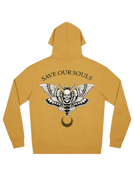 Death Moth Distressed Hoodie - Limited Edition - Save Our Souls