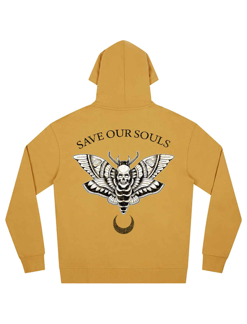 Death Moth Distressed Hoodie - Limited Edition - Save Our Souls