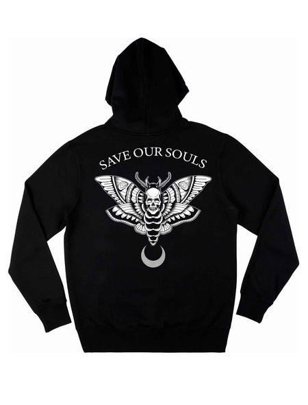 Death Moth Hoodie - Save Our Souls Clothing