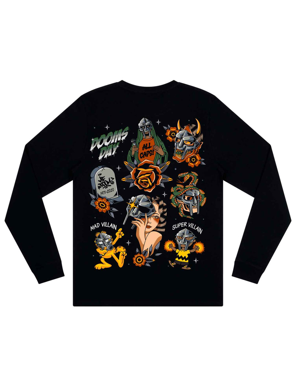DOOM Flash Sheet Long Sleeve T-Shirt - Save Our Souls Clothing