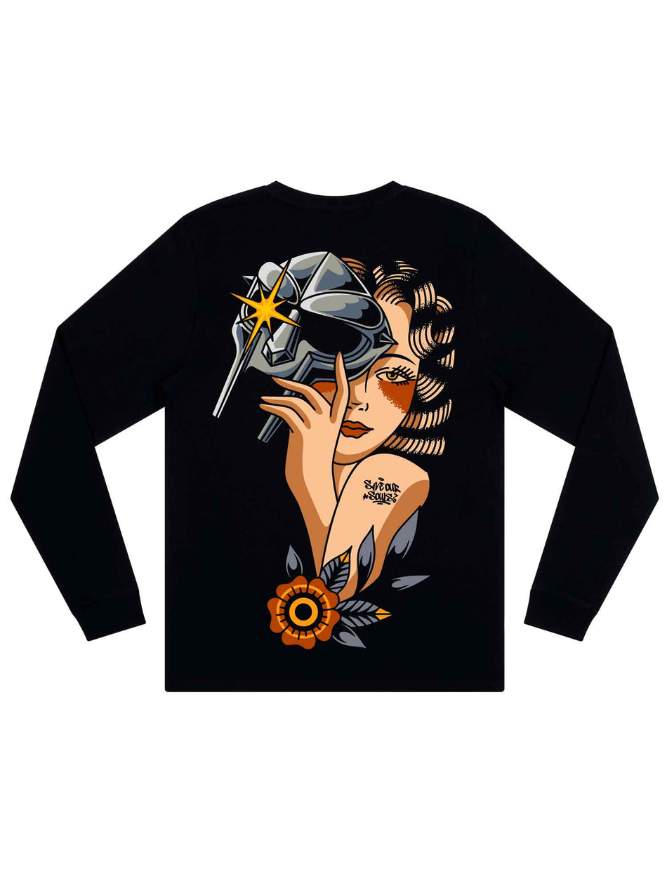 DOOM Pin-Up Long Sleeve T-Shirt - Save Our Souls Clothing