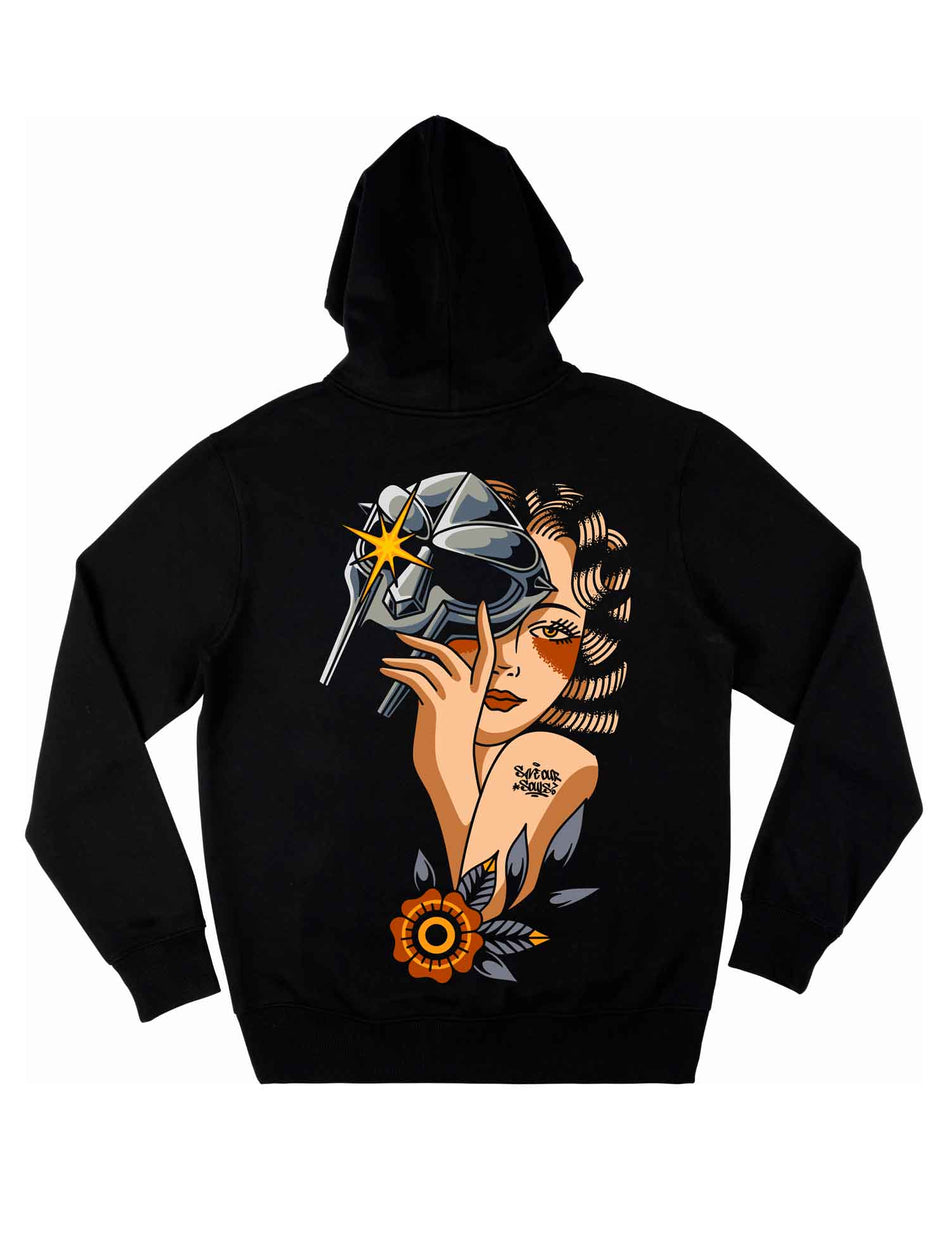 DOOM Pin-Up Hoodie - Save Our Souls Clothing