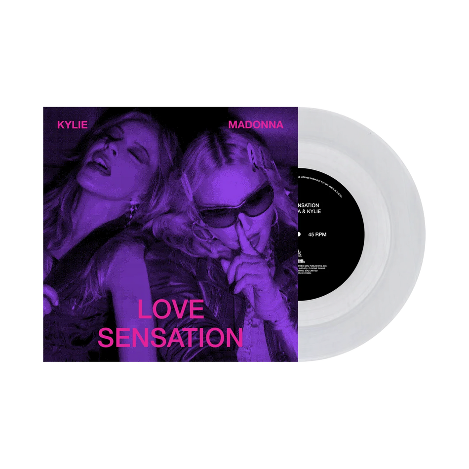 Madonna & Kylie - Love Sensation (Afterhours Mix) (7" Clear Vinyl)