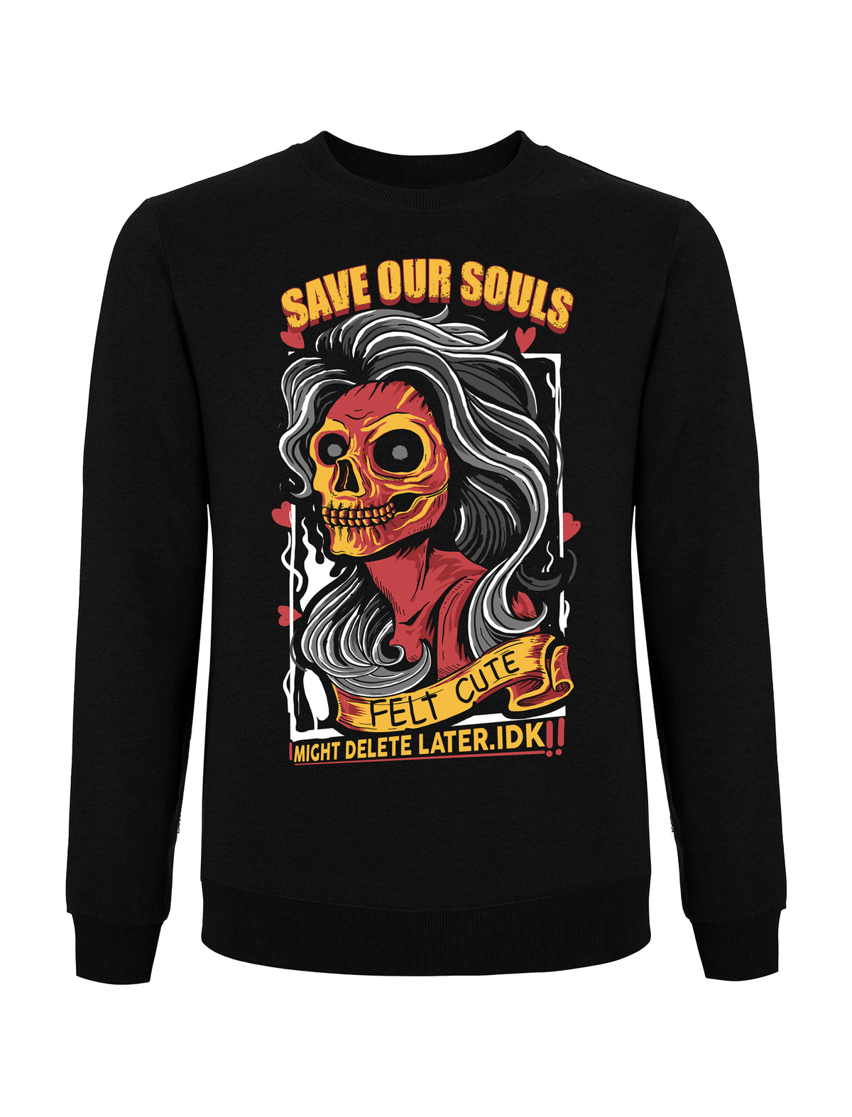 Felt Cute Sweatshirt - Save Our Souls Clothing