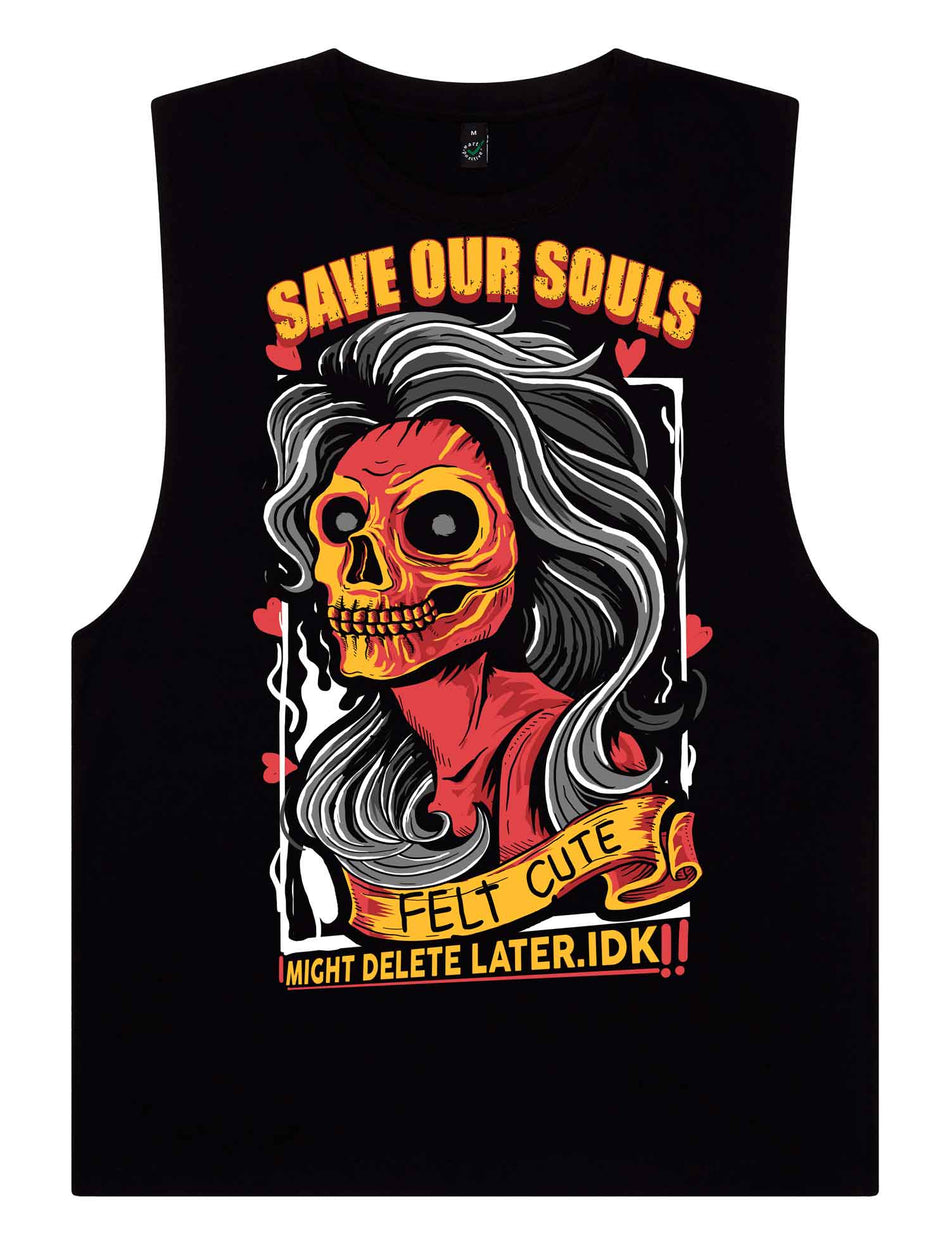 Felt Cute Sleeveless T-Shirt - Save Our Souls Clothing