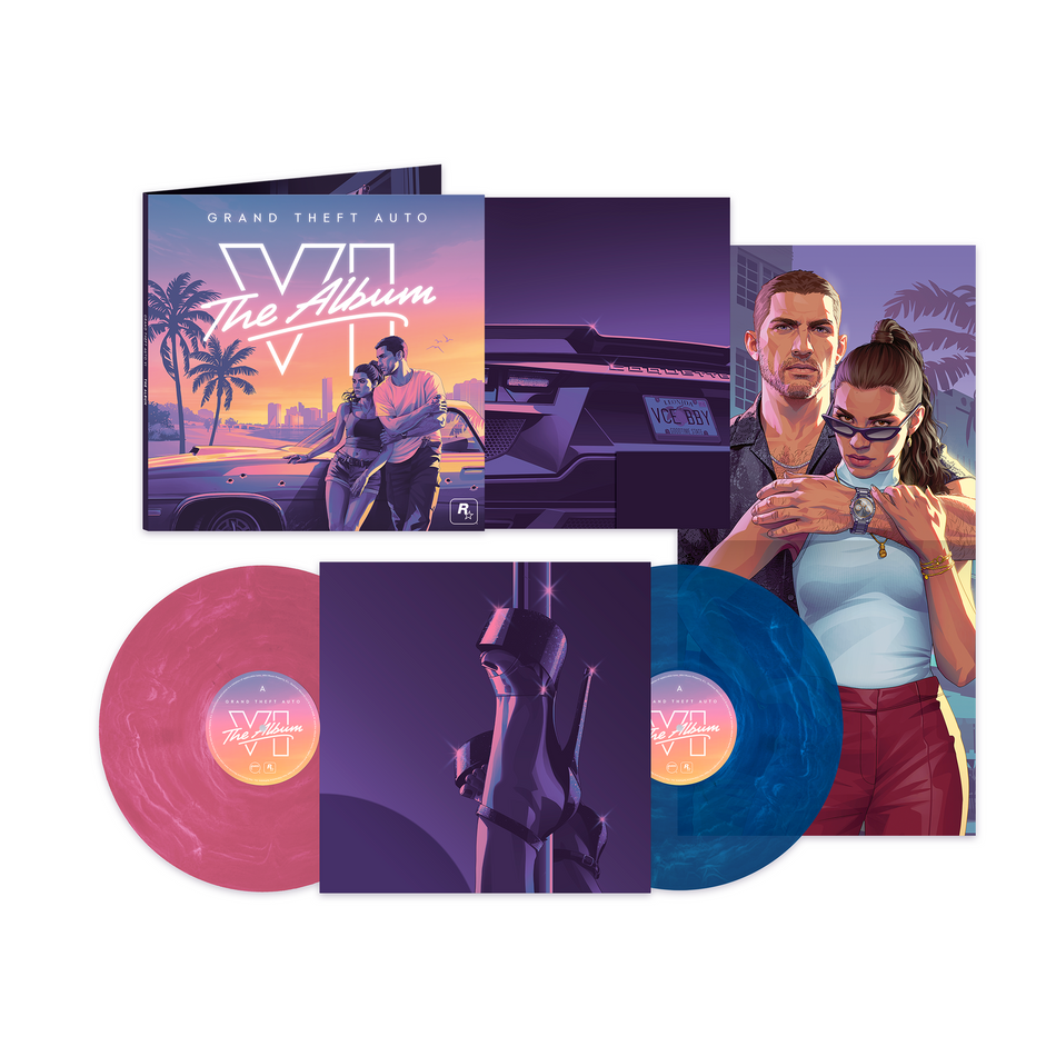Grand Theft Auto VI: The Album - Indie Exclusive (2LP Marble Pink & Blue Vinyl)