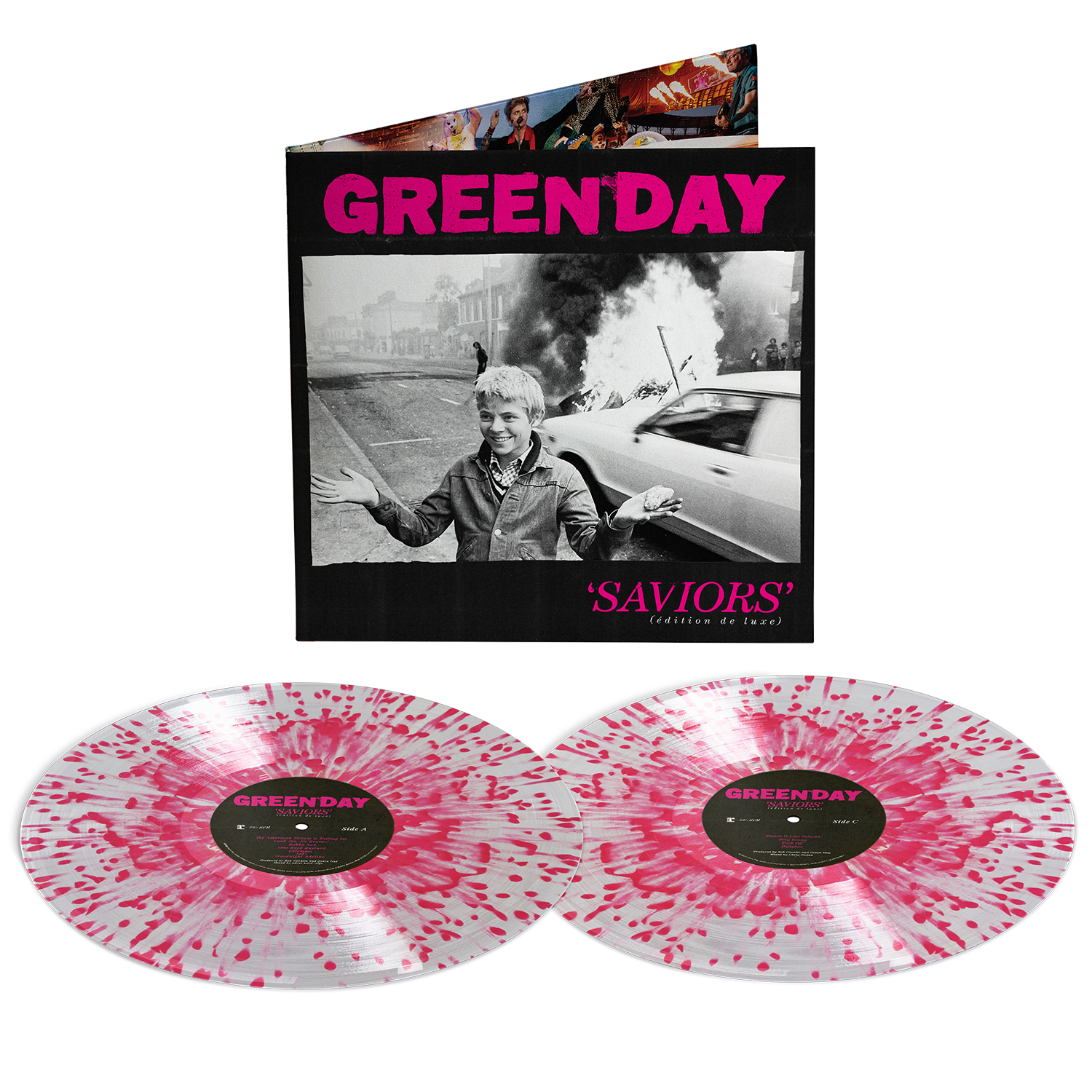 Green Day - Saviors (édition de luxe) (2LP Clear & Pink Vinyl)