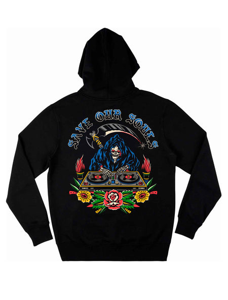 Death On Wax Hoodie - Save Our Souls Clothing