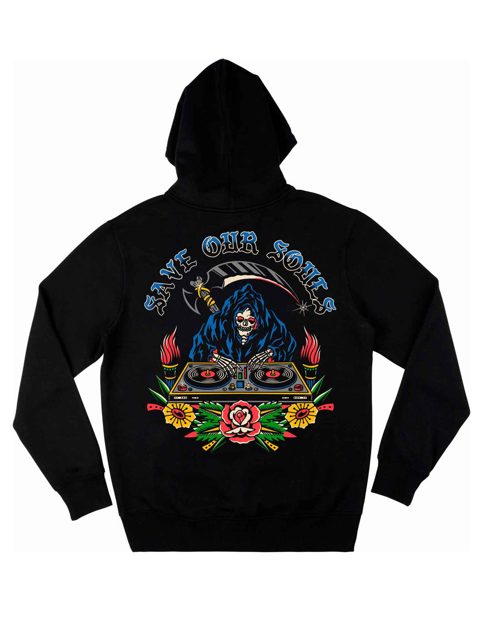Death On Wax Hoodie - Save Our Souls Clothing
