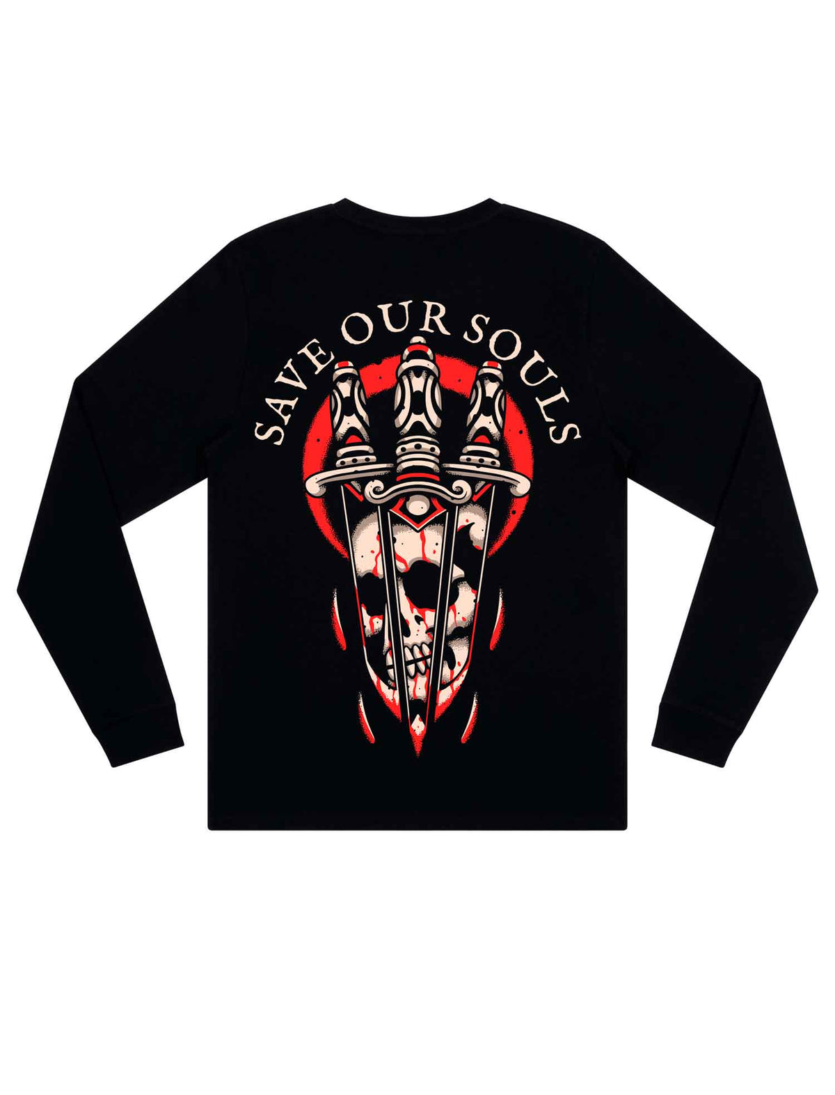 Dagger Long Sleeve T-Shirt - Save Our Souls Clothing