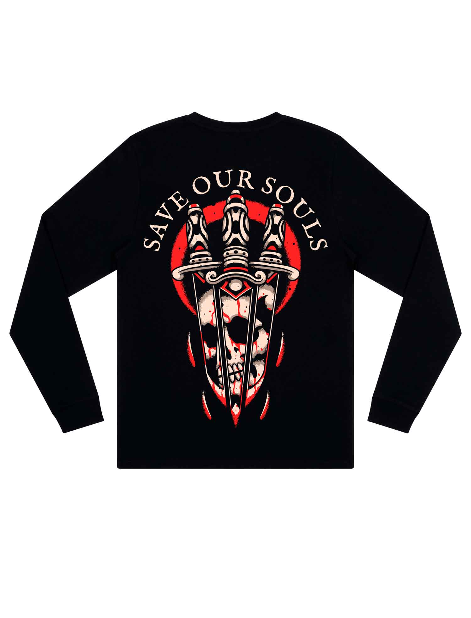 Dagger Long Sleeve T-Shirt - Save Our Souls Clothing