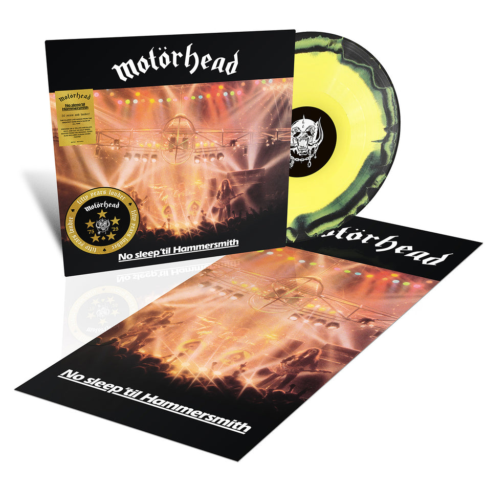 Motorhead - No Sleep 'Til Hammersmith (Live) (50th Anniversary Edition) (1LP Yellow & Black Splatter)