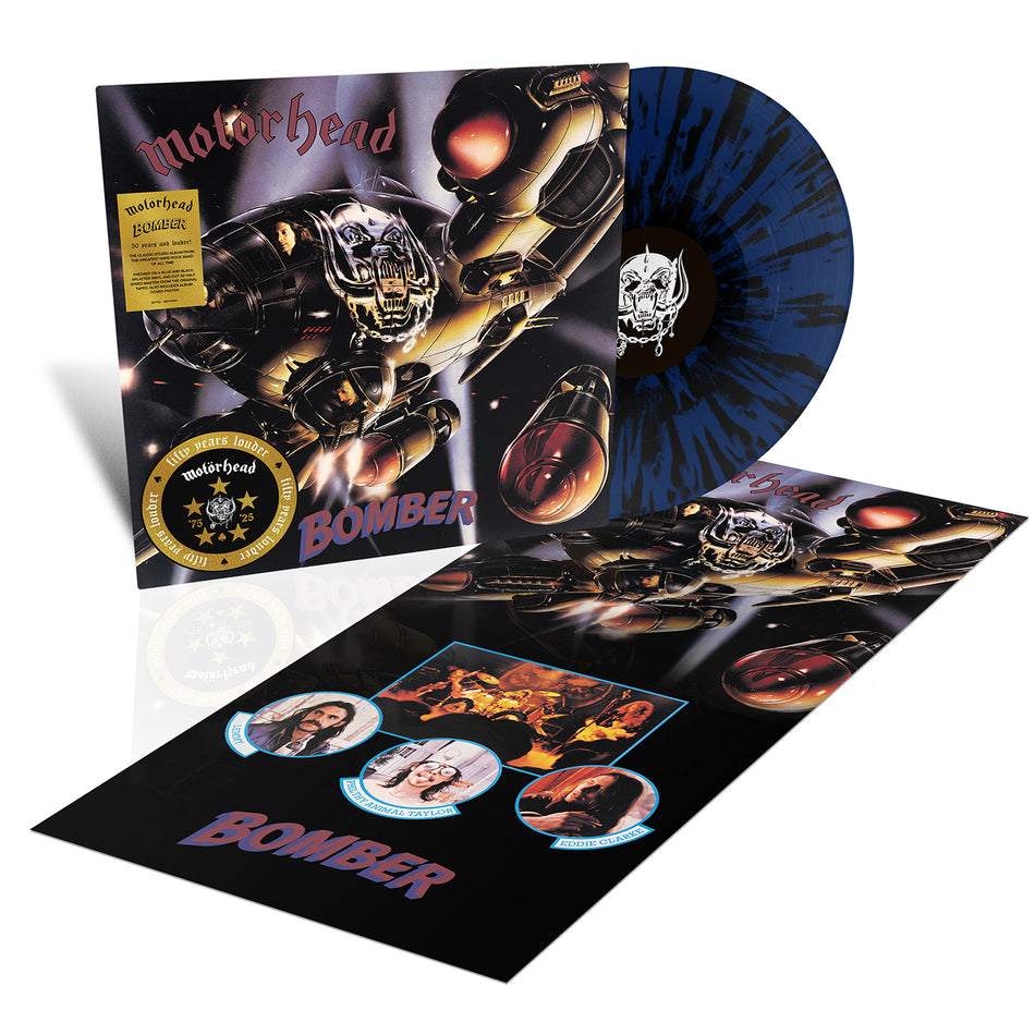 Motorhead - Bomber - 50th Anniversary (1LP Dark Blue & Black Splatter Vinyl)