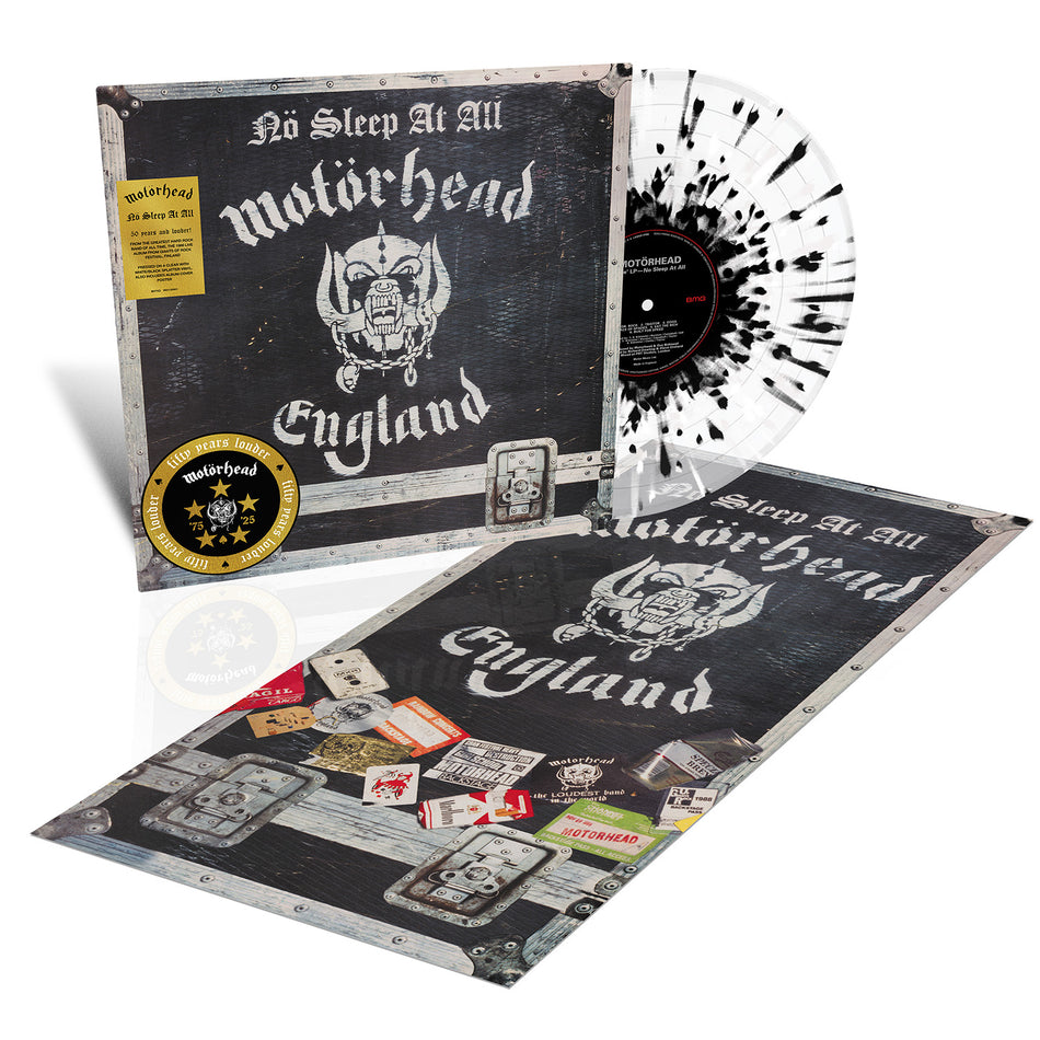 Motorhead - No Sleep At All (50th Anniversary Edition) (1LP Black & White Splatter Vinyl)
