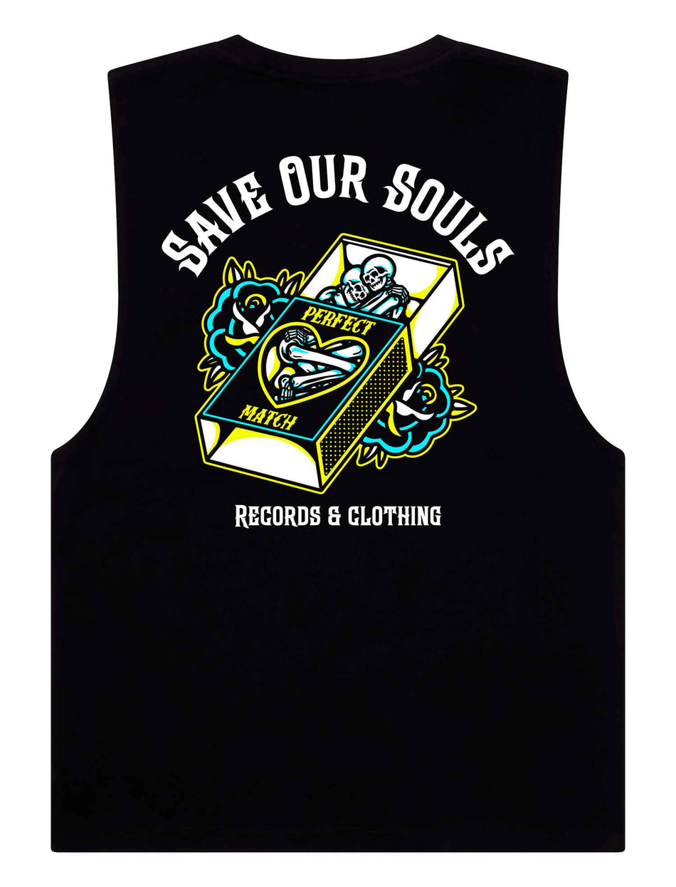 Perfect Match Sleeveless T-Shirt - Save Our Souls Clothing