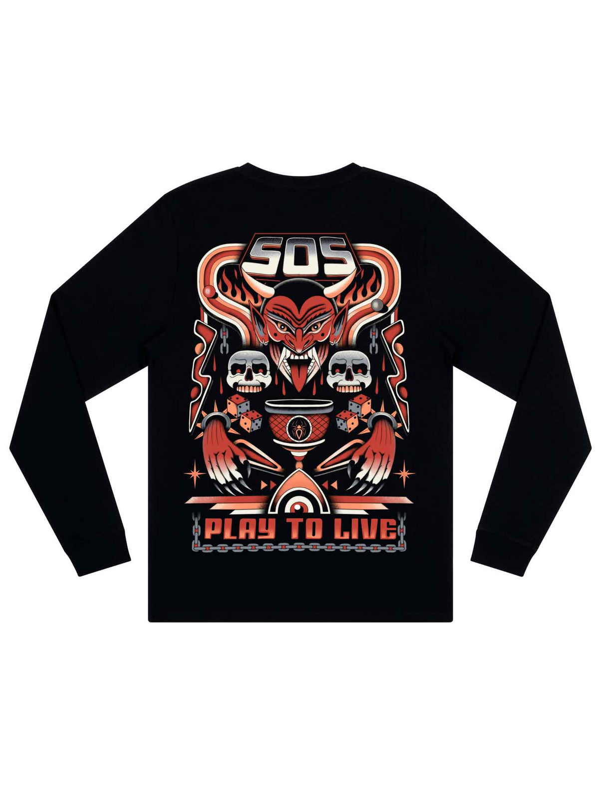 Play To Live Long Sleeve T-Shirt - Save Our Souls Clothing
