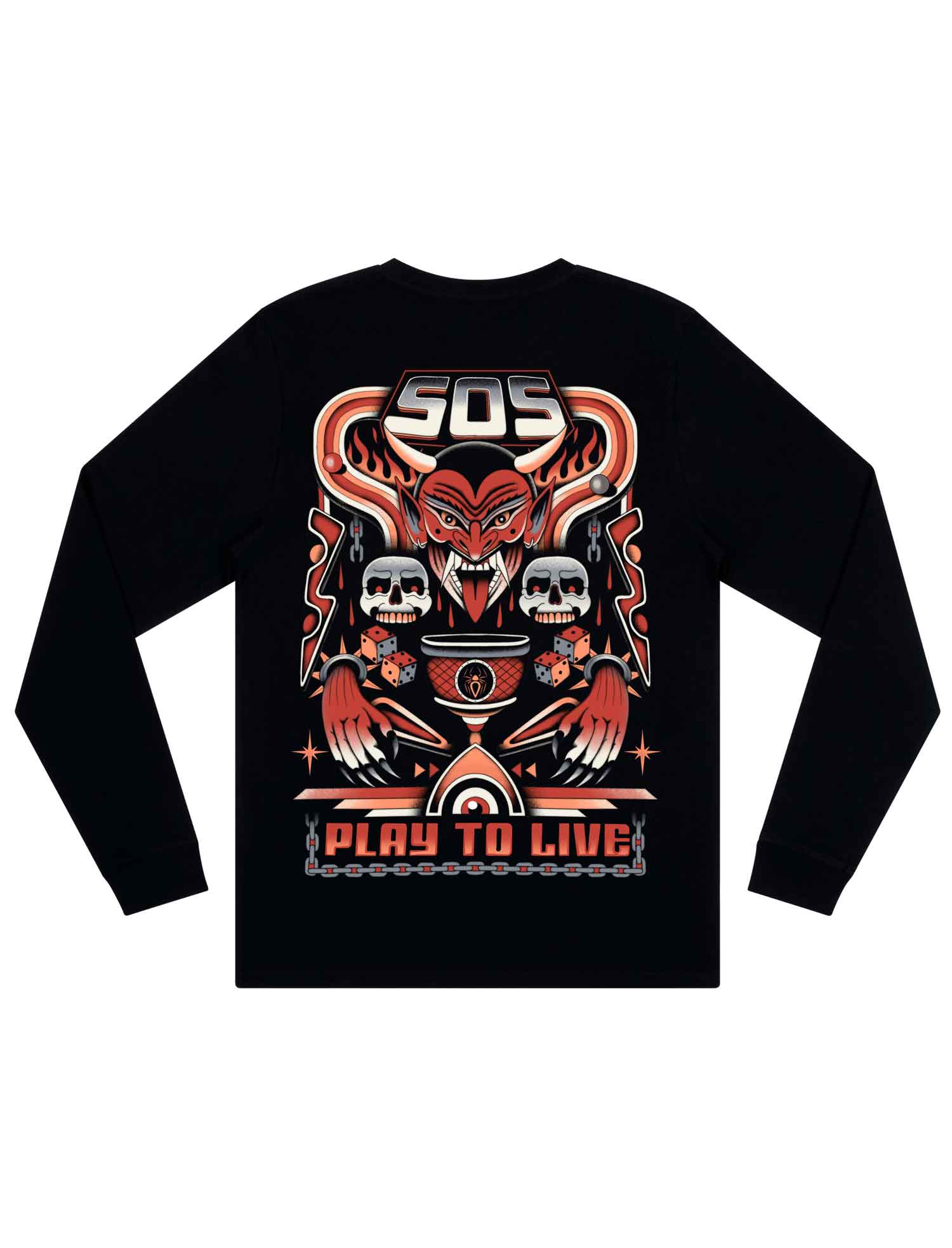 Play To Live Long Sleeve T-Shirt - Save Our Souls Clothing