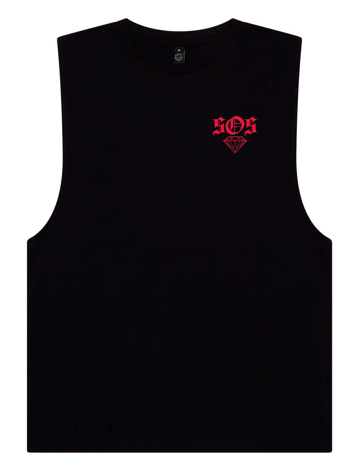 Red Skull Sleeveless T-Shirt - Save Our Souls Clothing