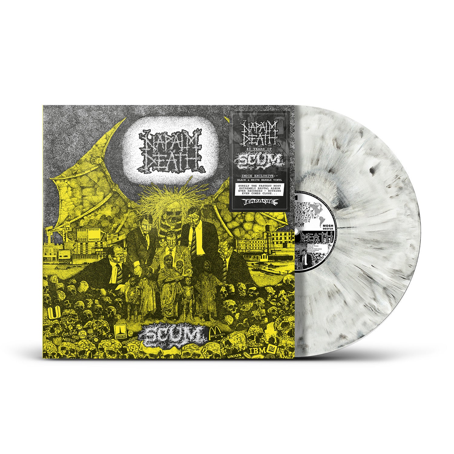 Napalm Death - Scum (40th Anniversary) (1LP Black & White Marble Vinyl)