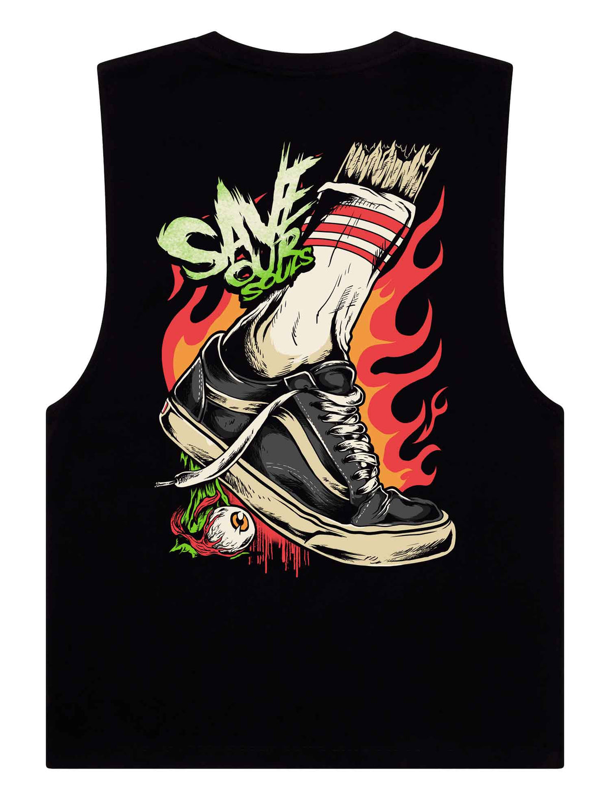 Shin Splint Sleeveless T-Shirt - Save Our Souls Clothing