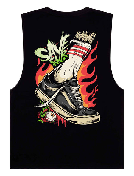 Shin Splint Sleeveless T-Shirt - Save Our Souls Clothing