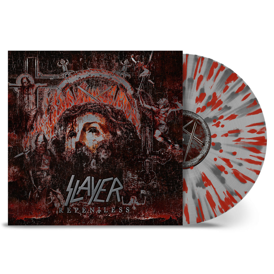 Slayer - Repentless - 10th Anniversary Edition (1LP Clear Silver & Red Splatter Vinyl)