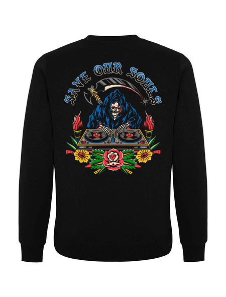Death On Wax Sweatshirt - Save Our Souls Clothing