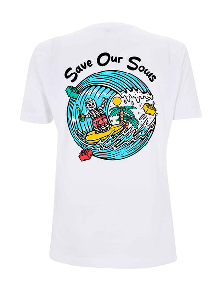 Lego Surfer T-Shirt - Save Our Souls Clothing