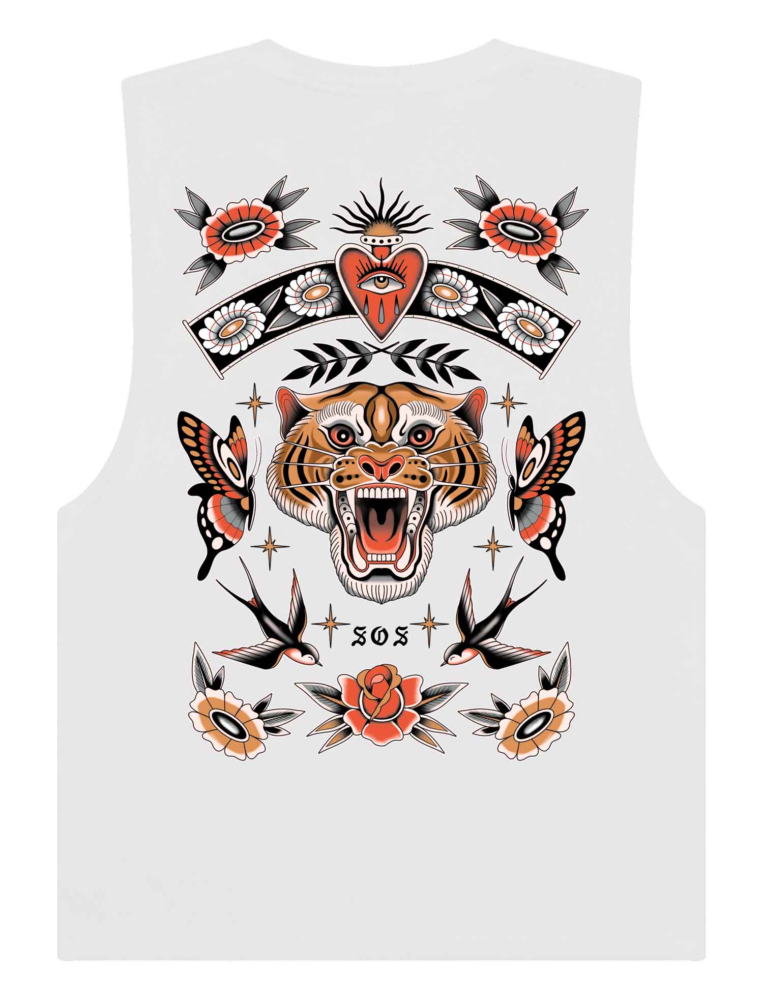 Tiger Flash Sleeveless T-Shirt - Save Our Souls Clothing