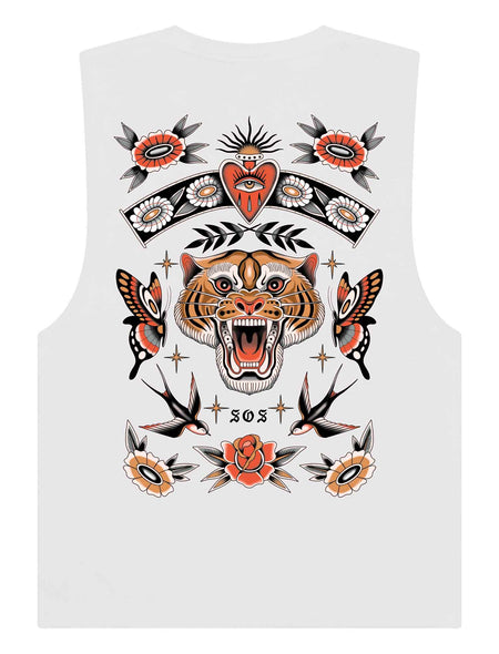 Tiger Flash Sleeveless T-Shirt - Save Our Souls Clothing