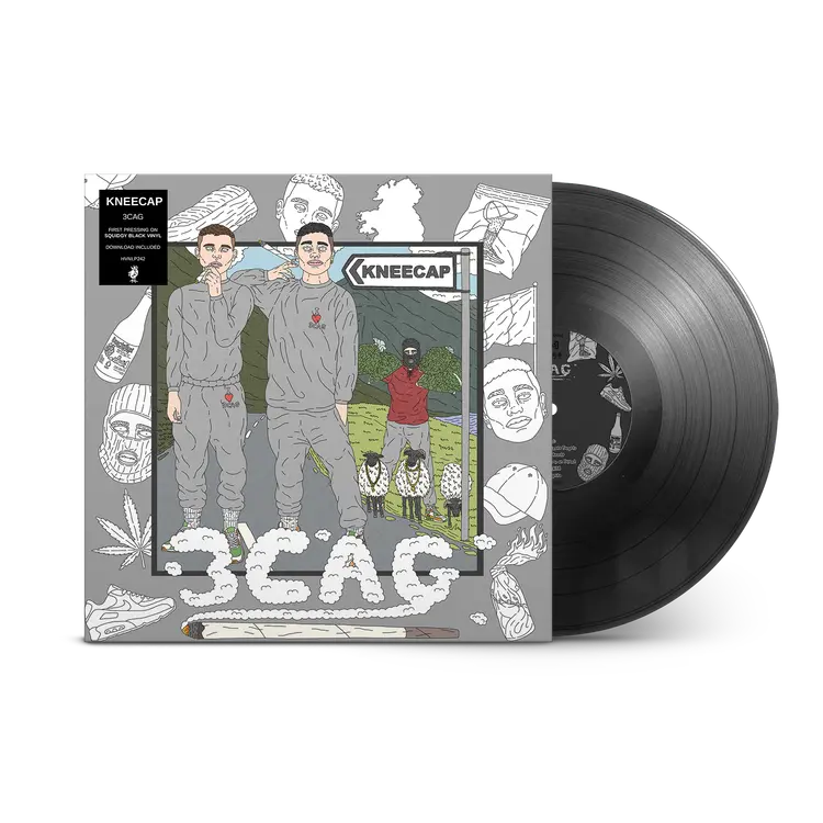 Kneecap - 3CAG (1LP Squidgy Black Vinyl)