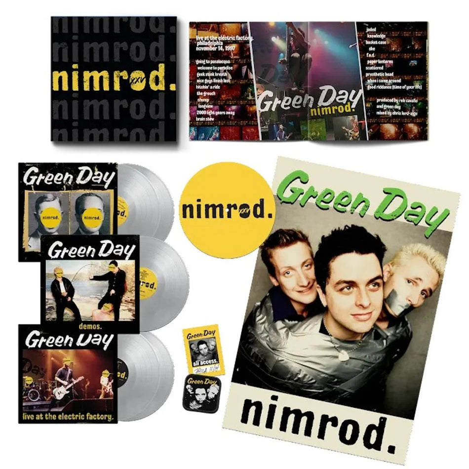 Green Day - Nimrod - 25th Anniversary Box Set (5LP Silver Vinyl)
