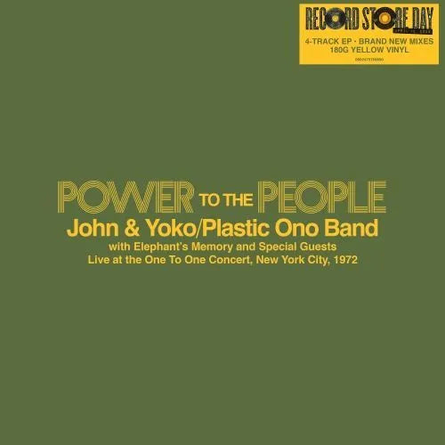 Power To The People - Live at the One To One Concert, New York City, 1972 - RSD 2025 (12" Yellow Vinyl)