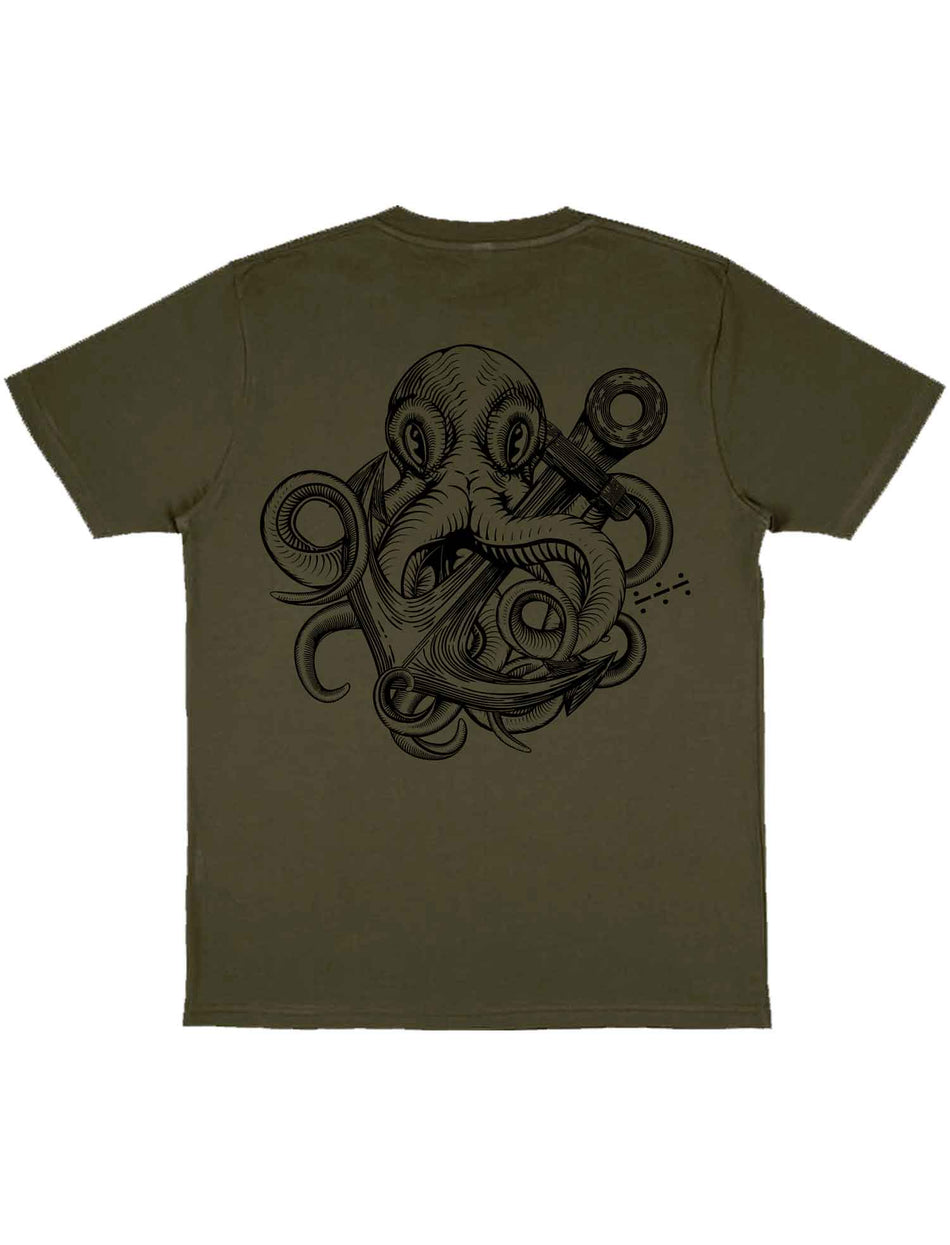Military Kraken T-Shirt - Save Our Souls Clothing